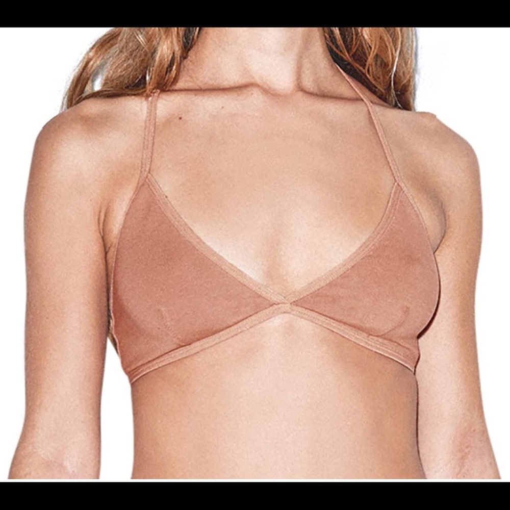 American Apparel Jersey Crossback Bra XL Nude8
